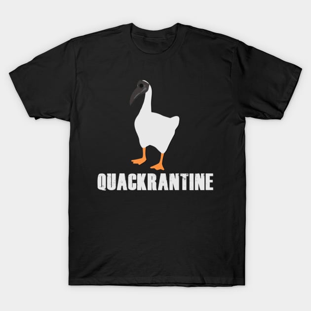 Quackrantine - Funny Quarantine Goose T-Shirt by giovanniiiii